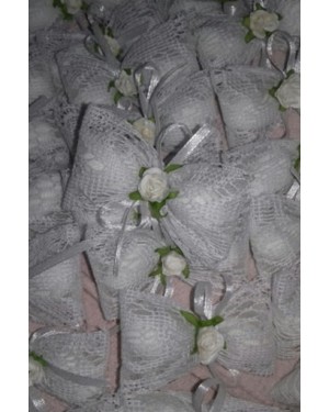 kg13 κερασματακι  δαντέλα crochette λευκή